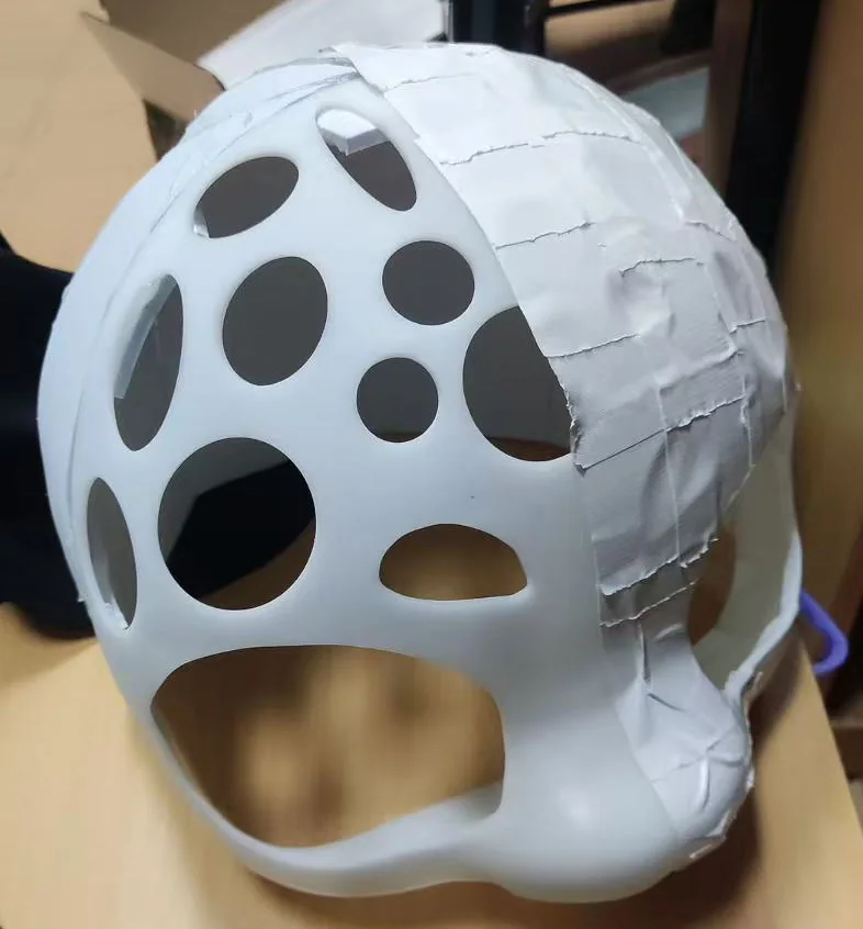 正在打版型的兽装头骨